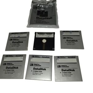 6pc Smith Corona DataDisk 2.8" Disks 2 Sided For Word Processor Systems -S#61838